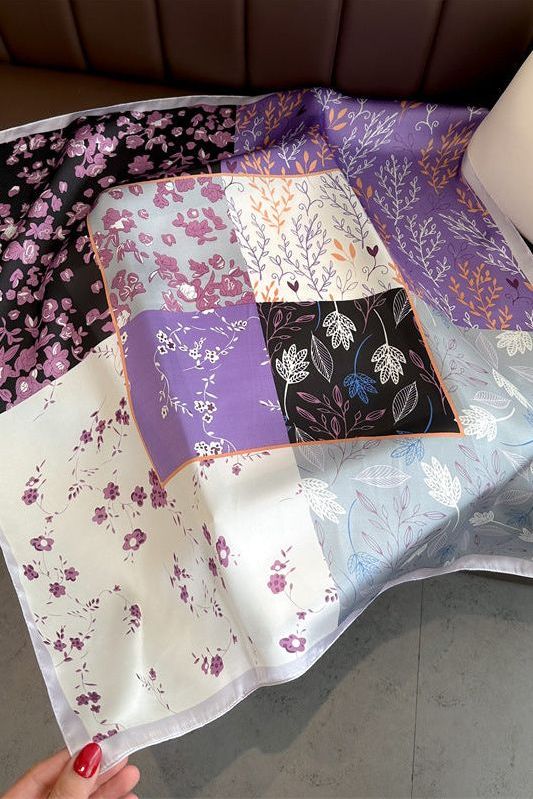 Johanne | sciarpa di seta violetta