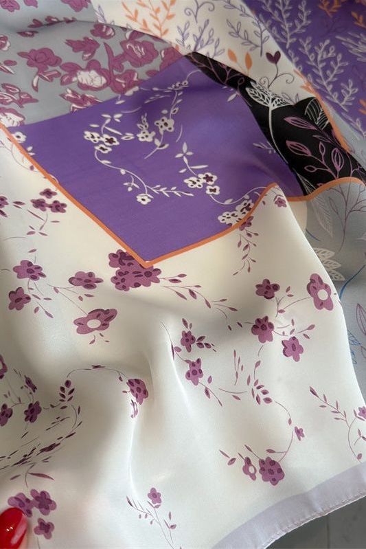 Johanne | sciarpa di seta violetta