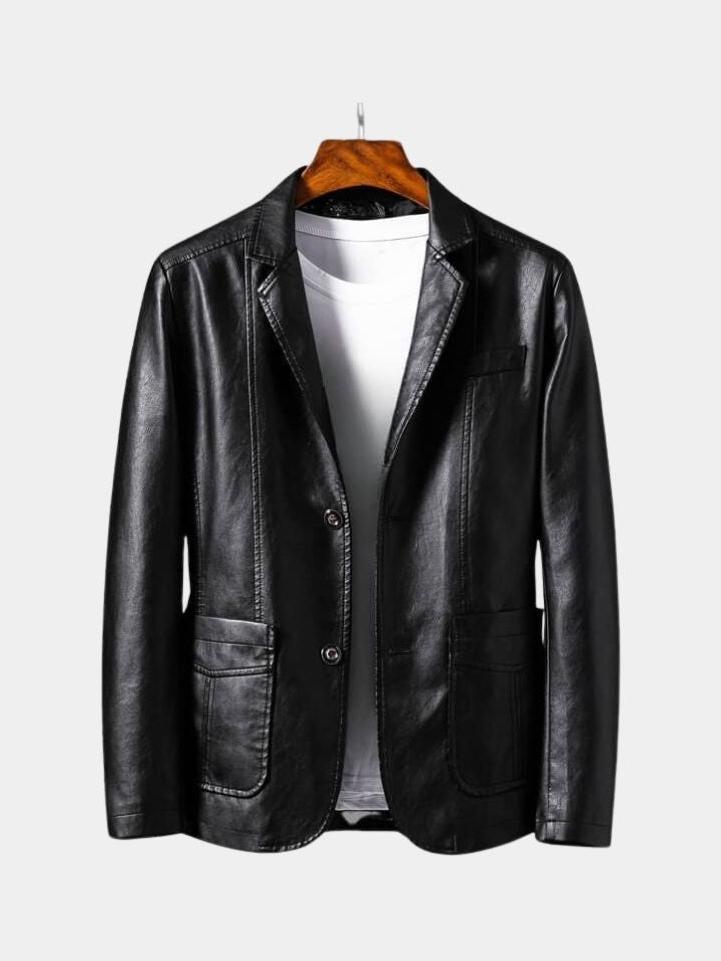 Jonas | giacca in pelle color caramello