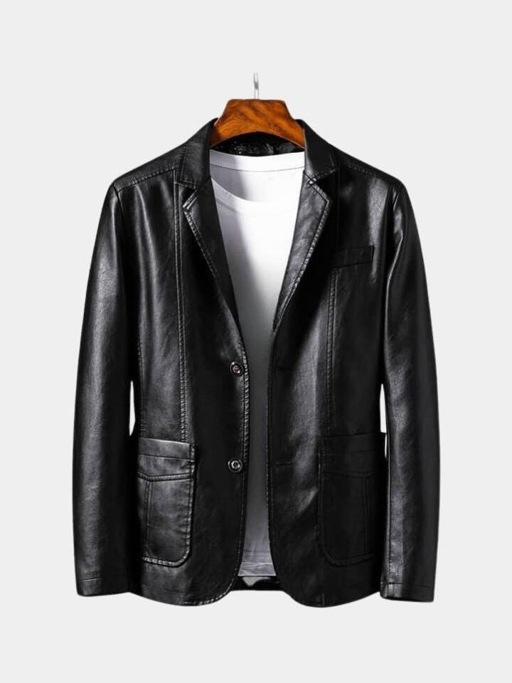 Jonas | giacca in pelle color caramello