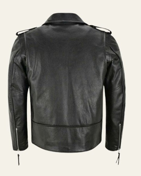 Roberto – giacca in pelle vegana uomo minimal