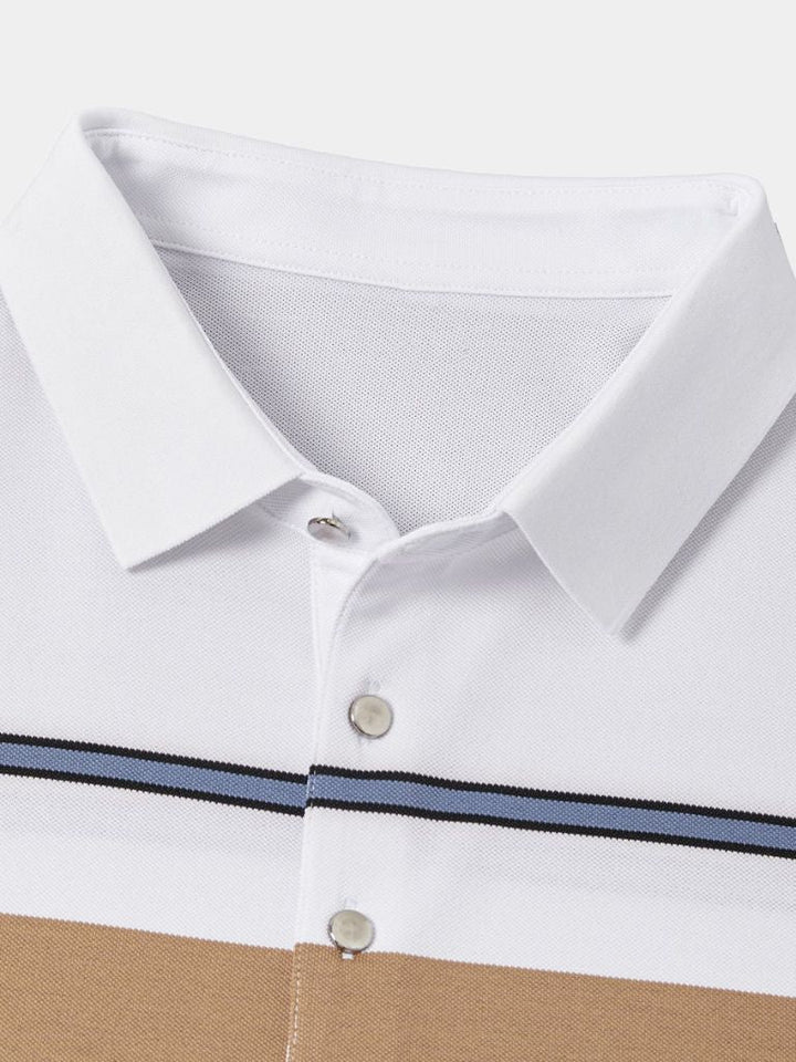 Kasper | polo a righe solnedgang