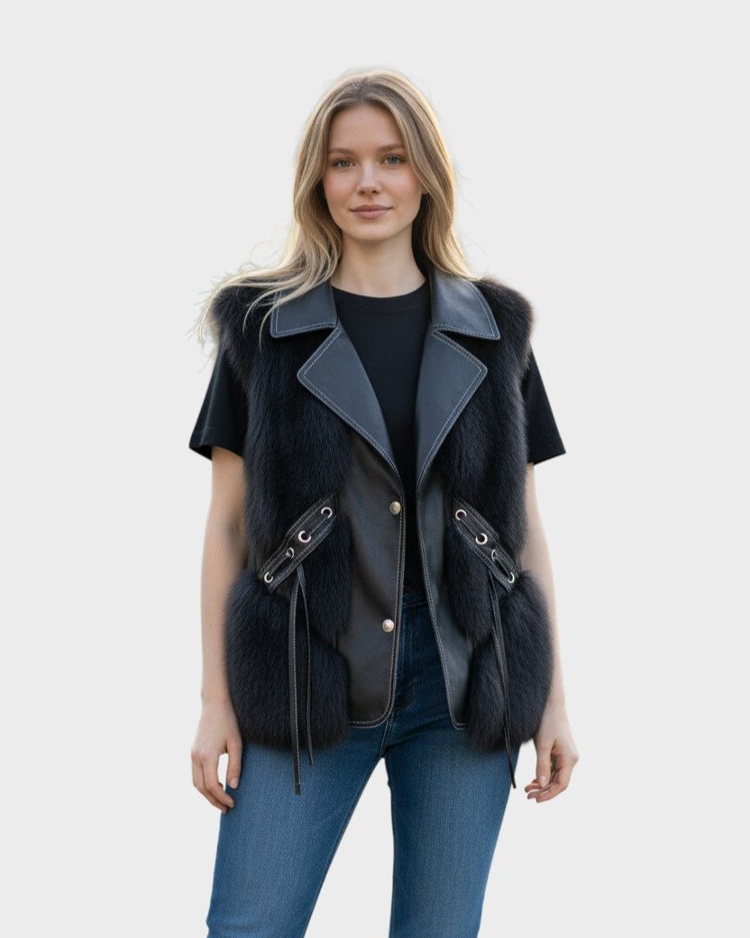 Katrine | elegante gilet in pelle