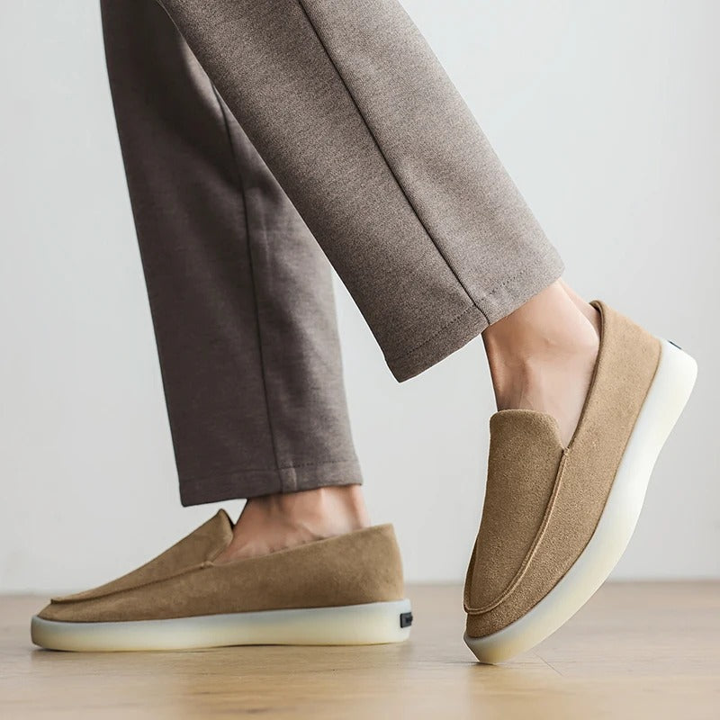 Mocassini business in camoscio classico