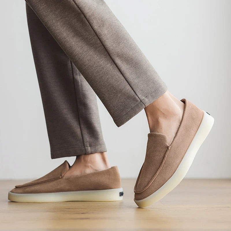 Mocassini business in camoscio classico