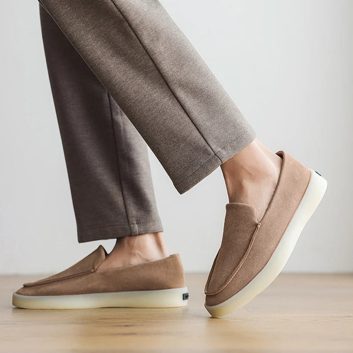 Mocassini business in camoscio classico