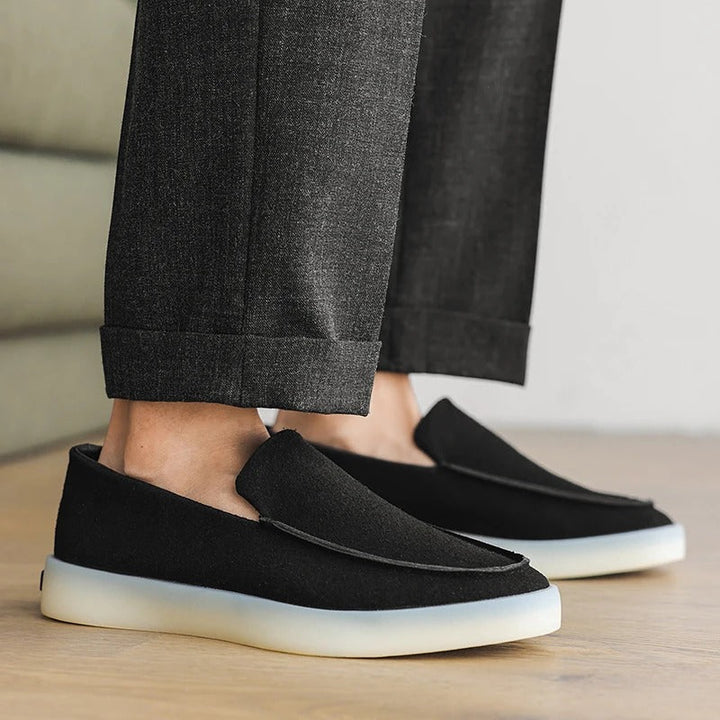 Mocassini business in camoscio classico