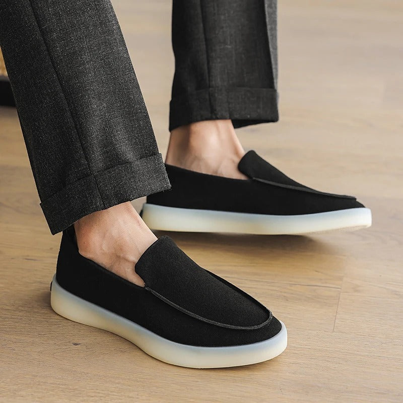 Mocassini business in camoscio classico