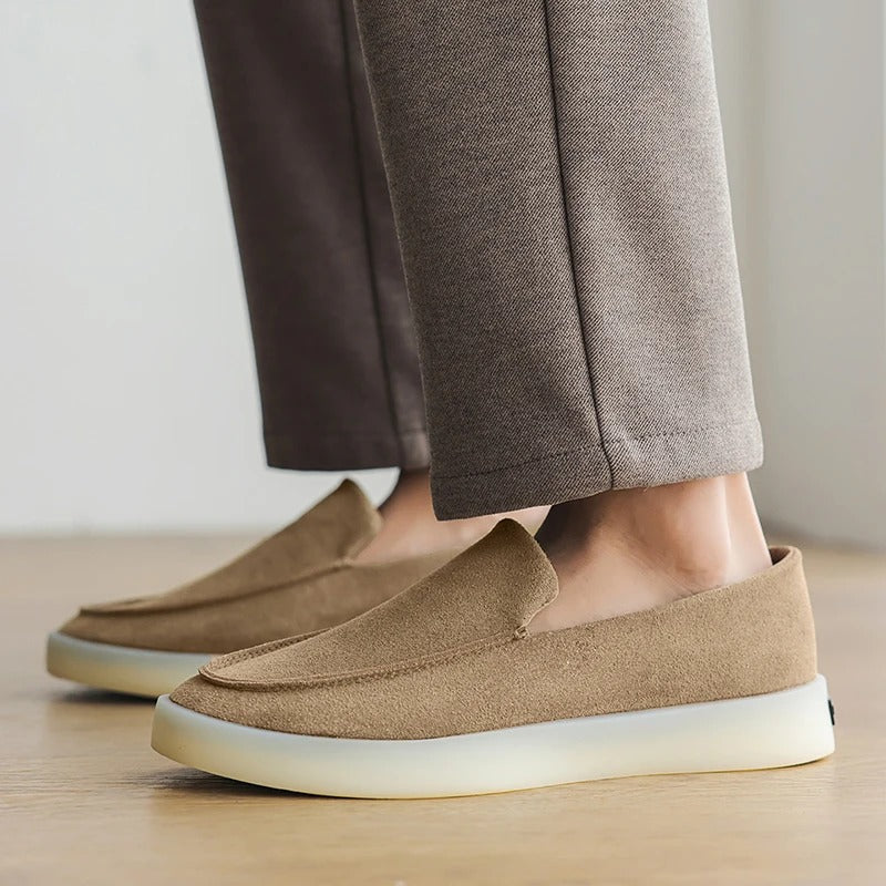 Mocassini business in camoscio classico