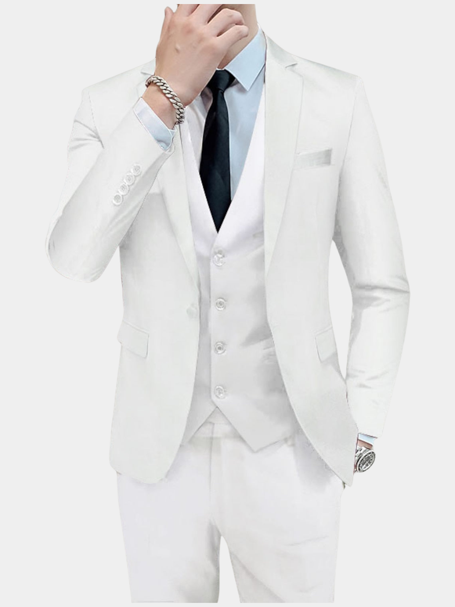 Abito uomo elegante tre pezzi con gilet – Riccardo