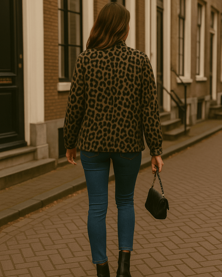 Leona | giacca bomber leopardata