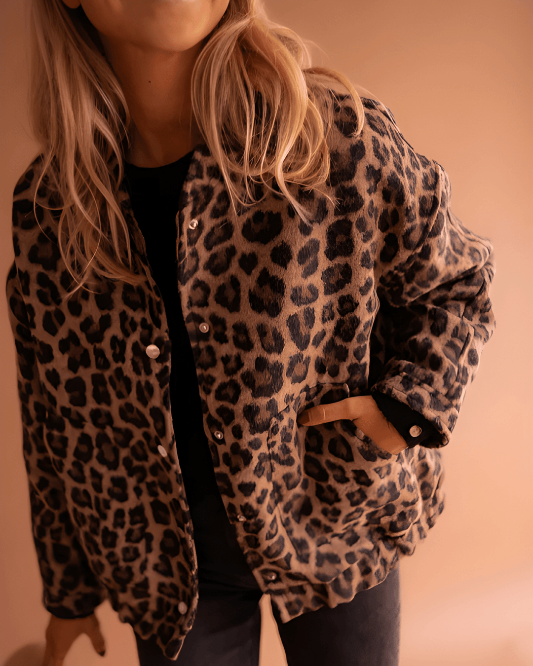Leona | giacca bomber leopardata