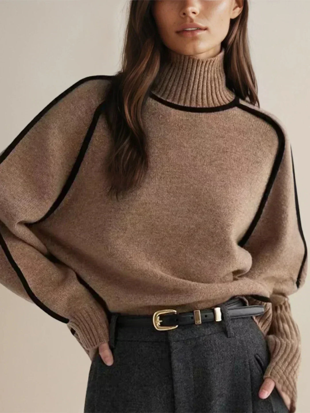 Rita | dolcevita oversize con bordino