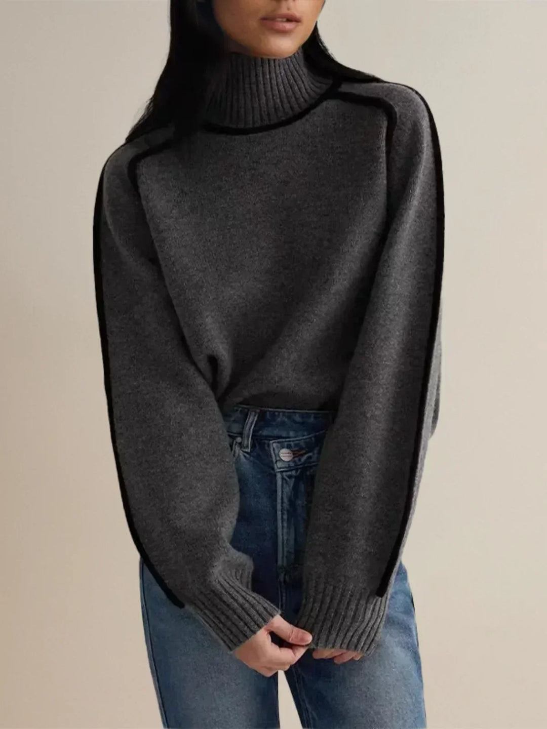 Rita | dolcevita oversize con bordino