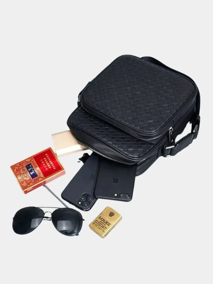 Lucio | borsa a spalla intrecciata heritage