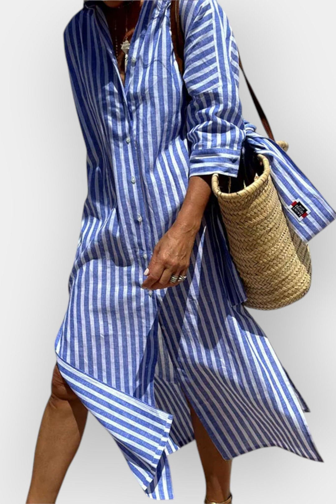 Luna | abito camicia a righe