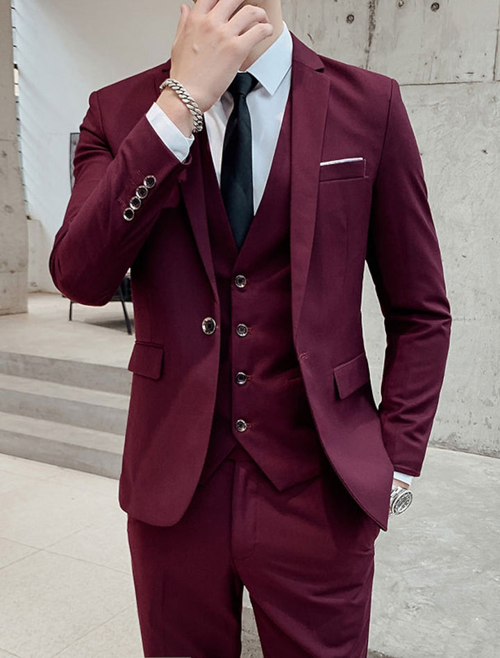 Abito uomo elegante tre pezzi con gilet – Riccardo