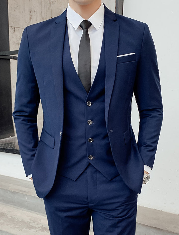 Abito uomo elegante tre pezzi con gilet – Riccardo
