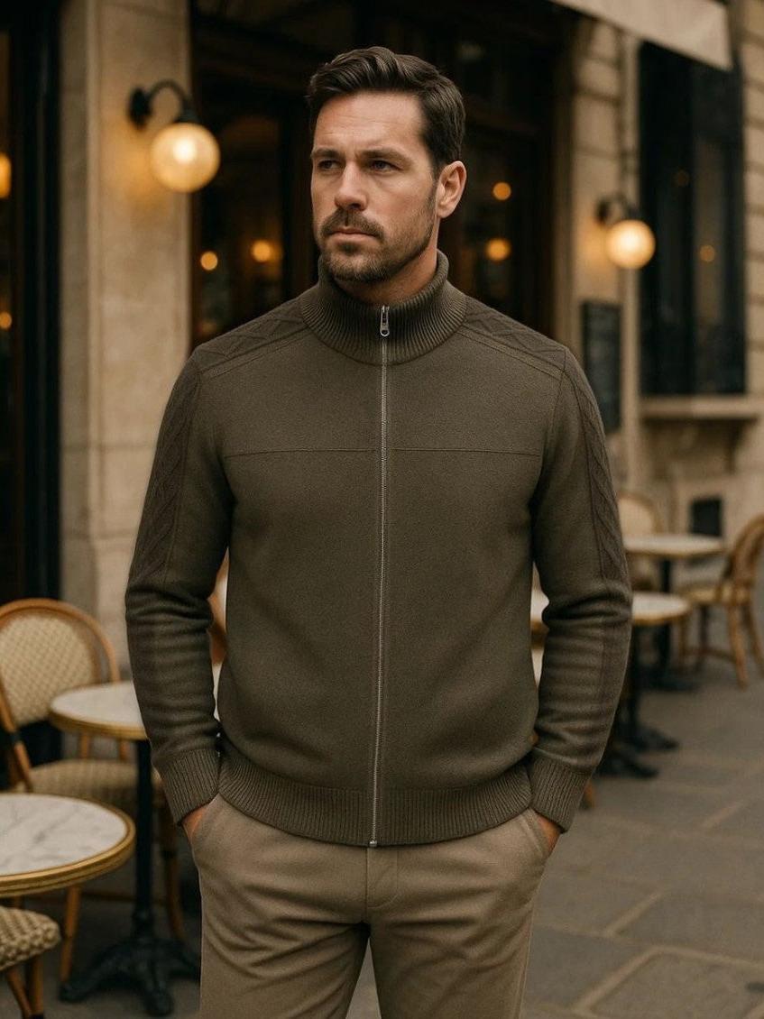 Magnus | maglione in cashmere con zip
