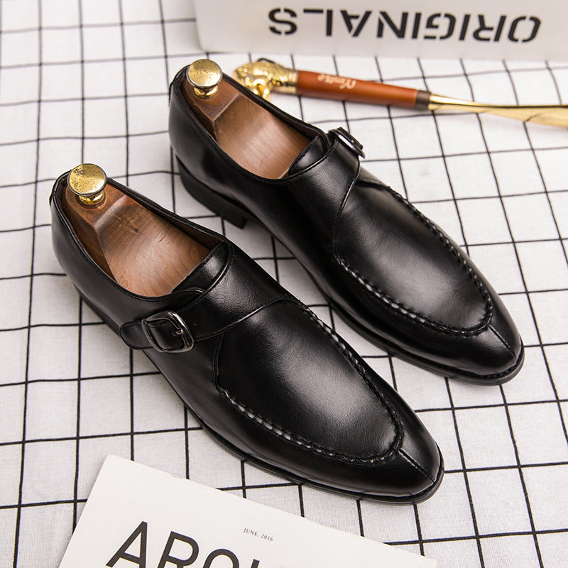 Dario | scarpe uomo con fibbia monk – scarpe eleganti in pelle lucida