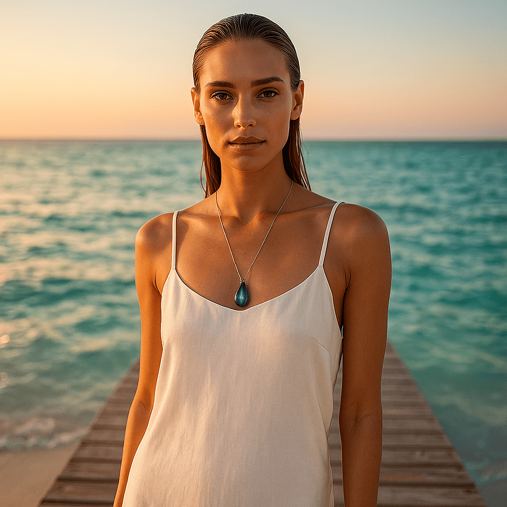 Mathilde maria collana in labradorite