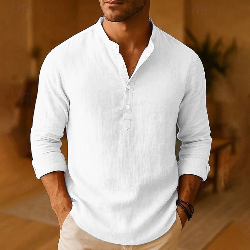 Valerio | camicia collo alla coreana