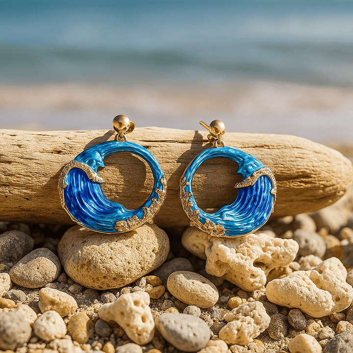 Mette anna orecchini dipinti a mano