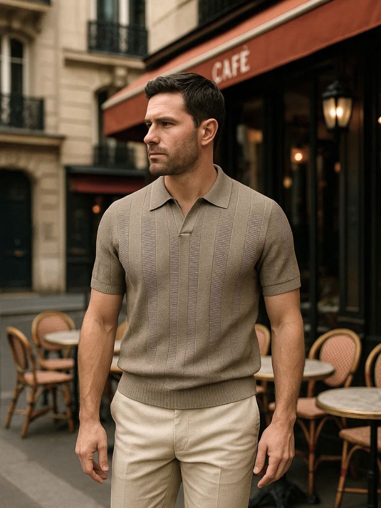 Mikael | polo beige antico