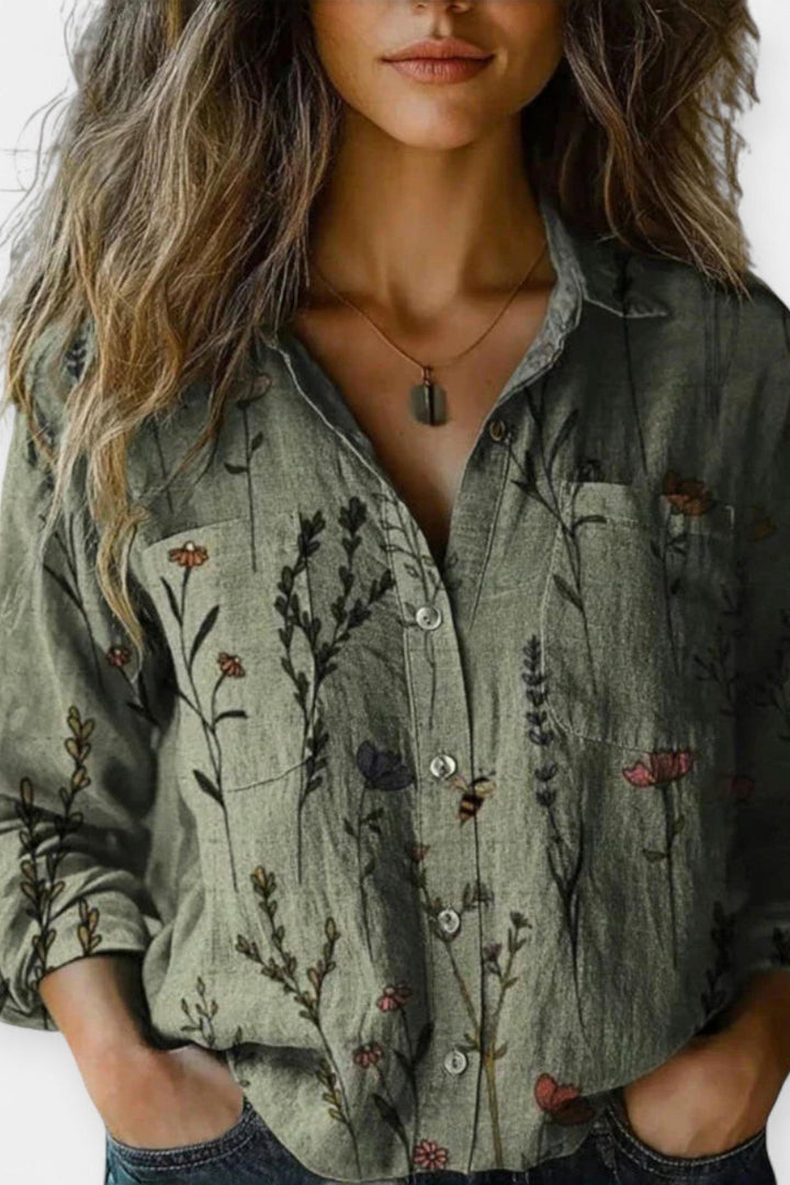 Mille | blusa vintage con motivo