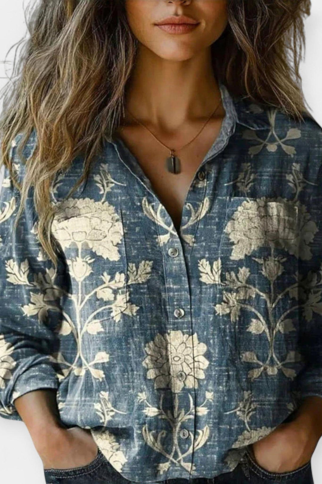 Mille | blusa vintage con motivo