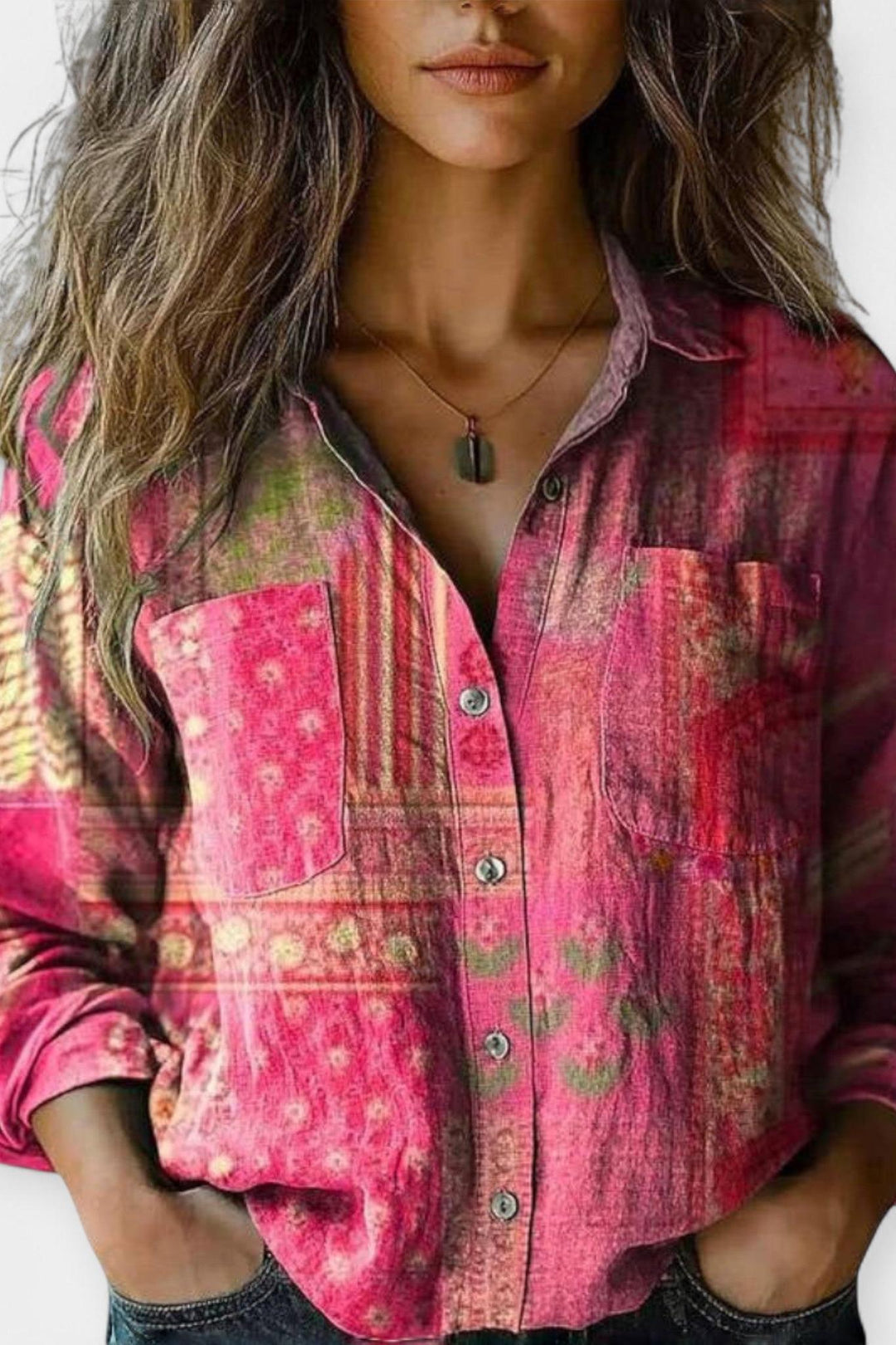 Mille | blusa vintage con motivo
