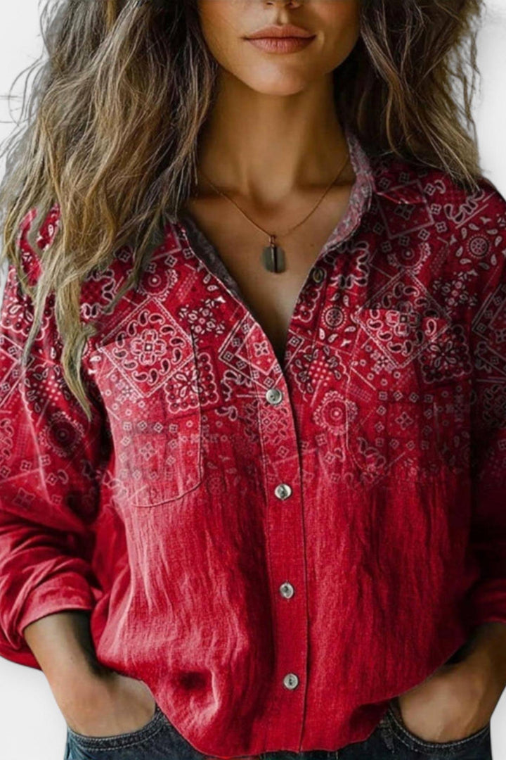 Mille | blusa vintage con motivo