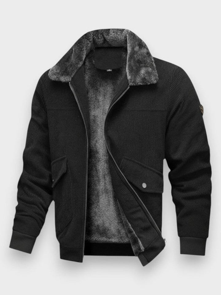 Norbert | giacca bomber con colletto in pile sintetico