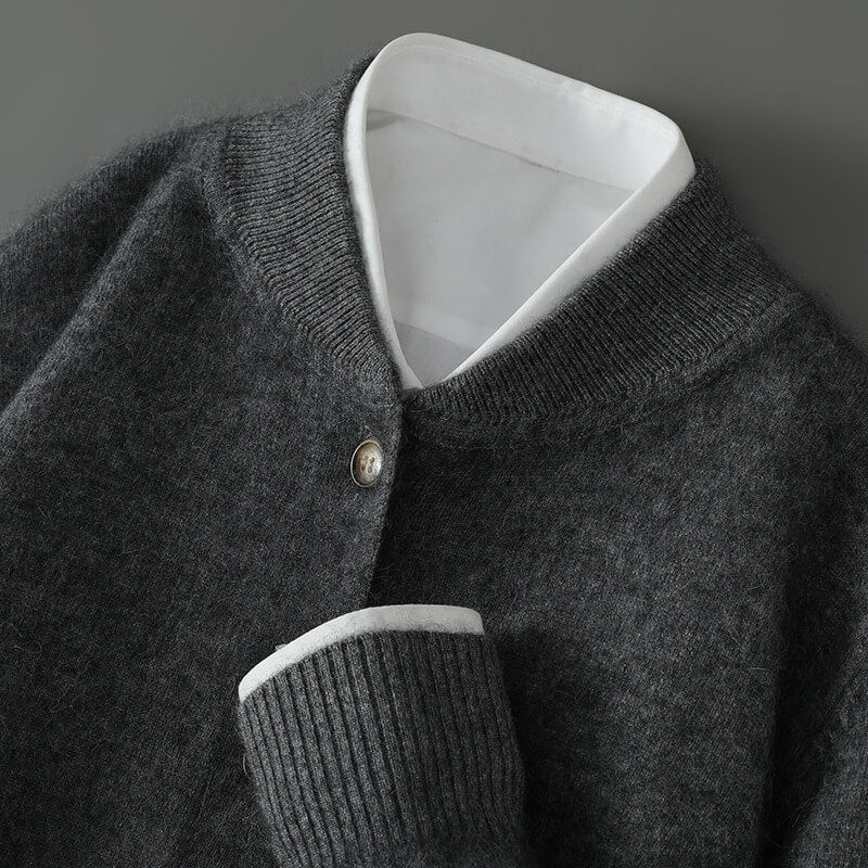 Emilio | cardigan uomo in cashmere con bottoni – maglione caldo leggero