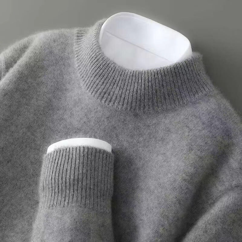 Davide | maglione uomo in cashmere – maglione morbido invernale girocollo