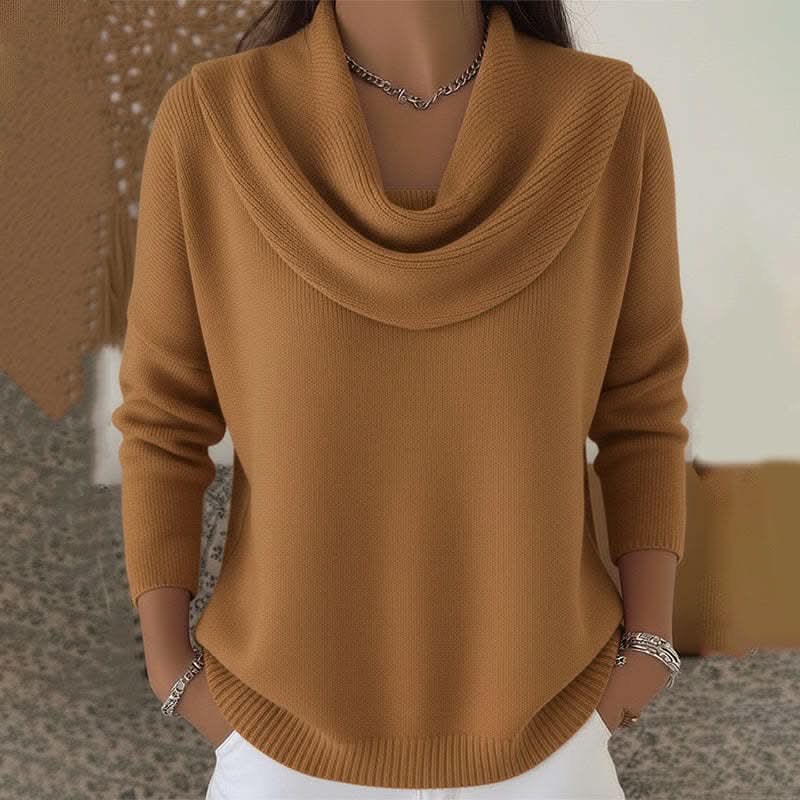Bettina – maglione donna con collo a cascata