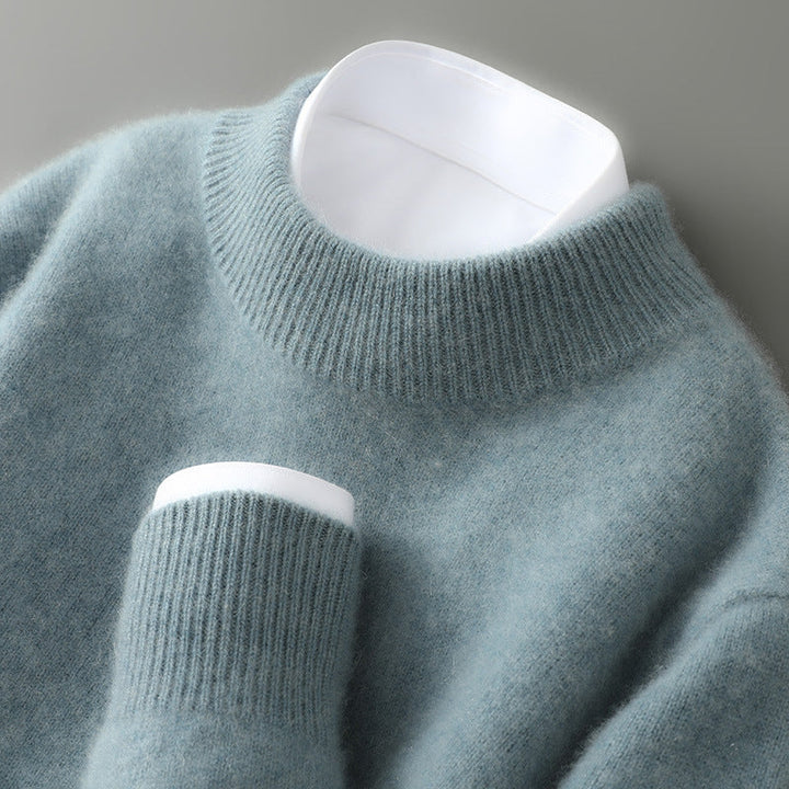 Davide | maglione uomo in cashmere – maglione morbido invernale girocollo