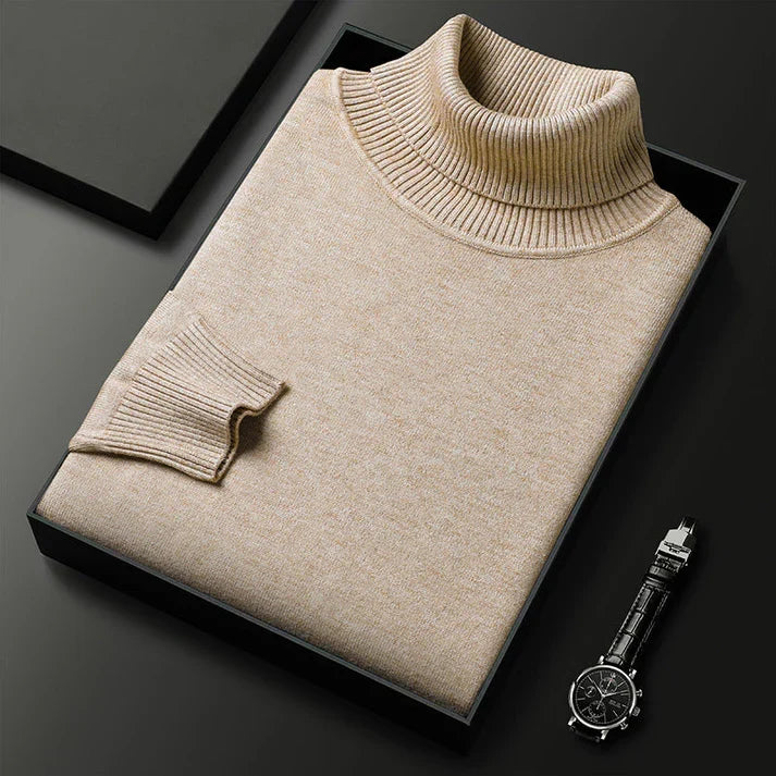 Nando | maglione collo alto in viscosa