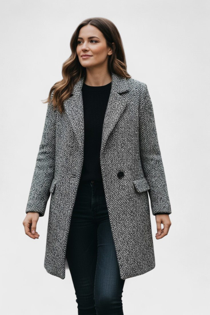 Oliven | cappotto lungo in lana premium