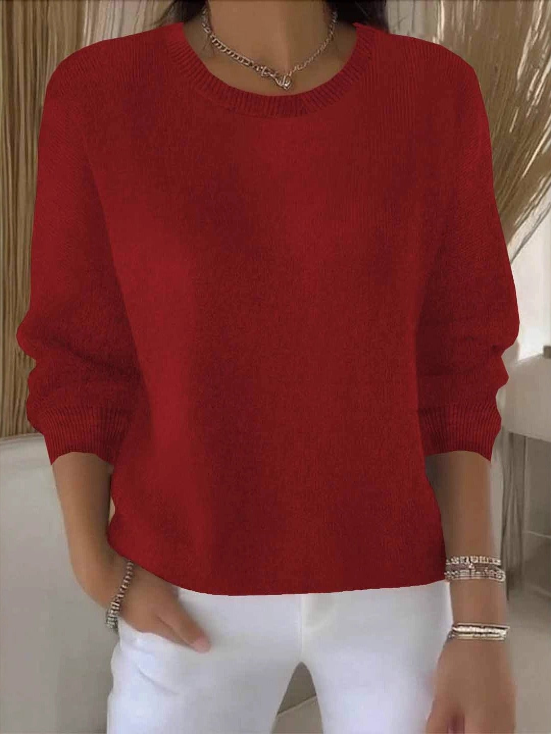 Rina – maglione donna drappeggiato elegante
