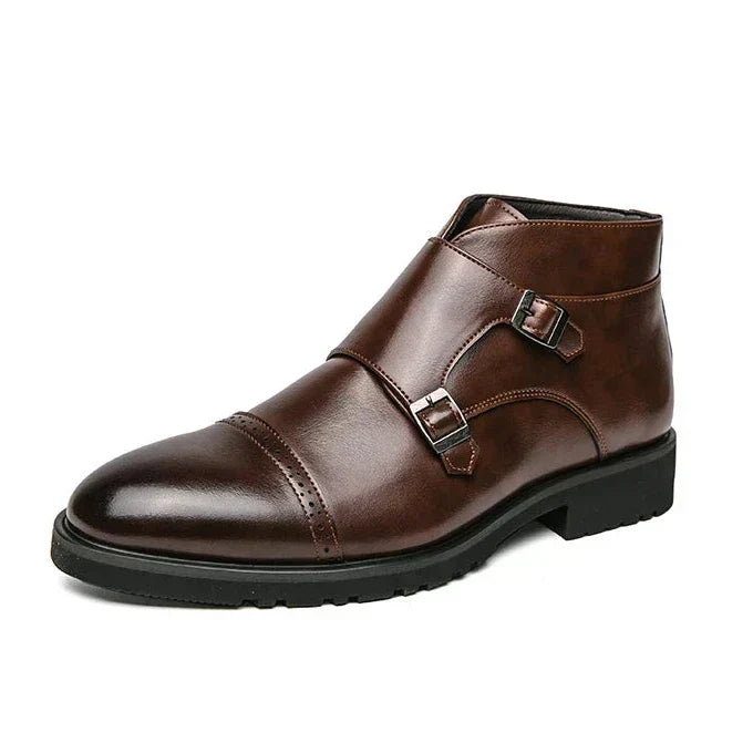Parker | stivali doppio monk-strap in pelle sintetica