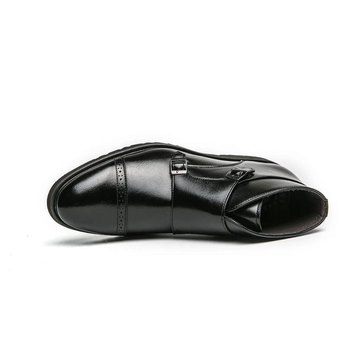 Parker | stivali doppio monk-strap in pelle sintetica