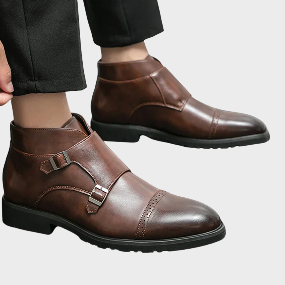 Parker | stivali doppio monk-strap in pelle sintetica