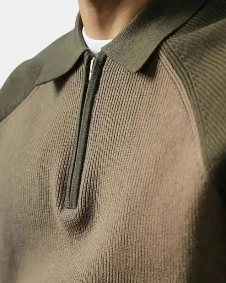Peter | maglione con zip e maniche raglan