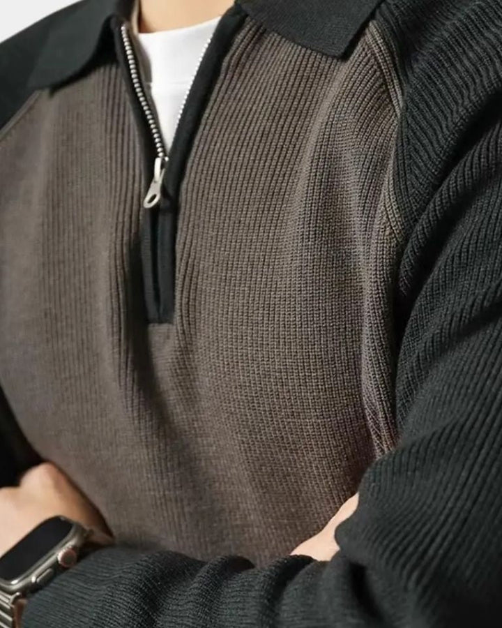 Peter | maglione con zip e maniche raglan