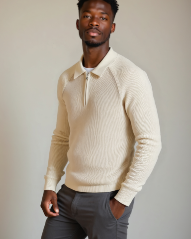 Peter | maglione con zip e maniche raglan