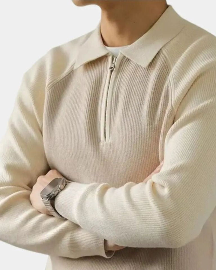 Peter | maglione con zip e maniche raglan