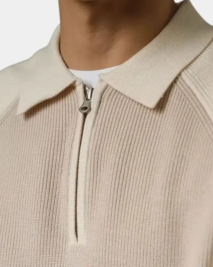Peter | maglione con zip e maniche raglan
