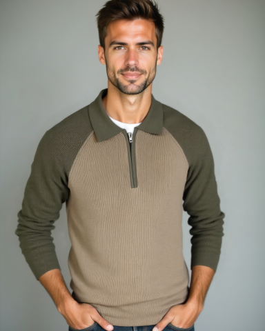 Peter | maglione con zip e maniche raglan