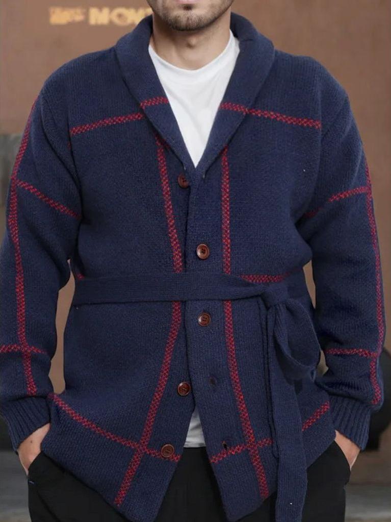 Rom | cappotto lavorato a maglia con cintura